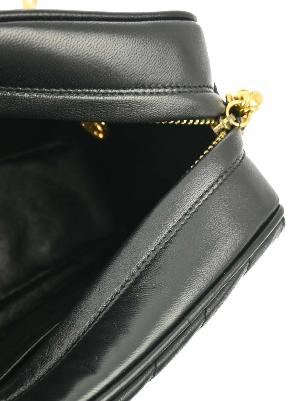 Pre-owned Chanel 1992 Mini Cc Camera Bag In Black