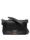 CHANEL Pre-Owned 2021 small Boy Chanel shoulder bag - Black