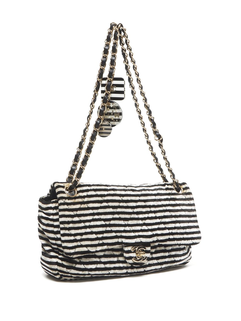 CHANEL 2006 striped shoulder bag Women