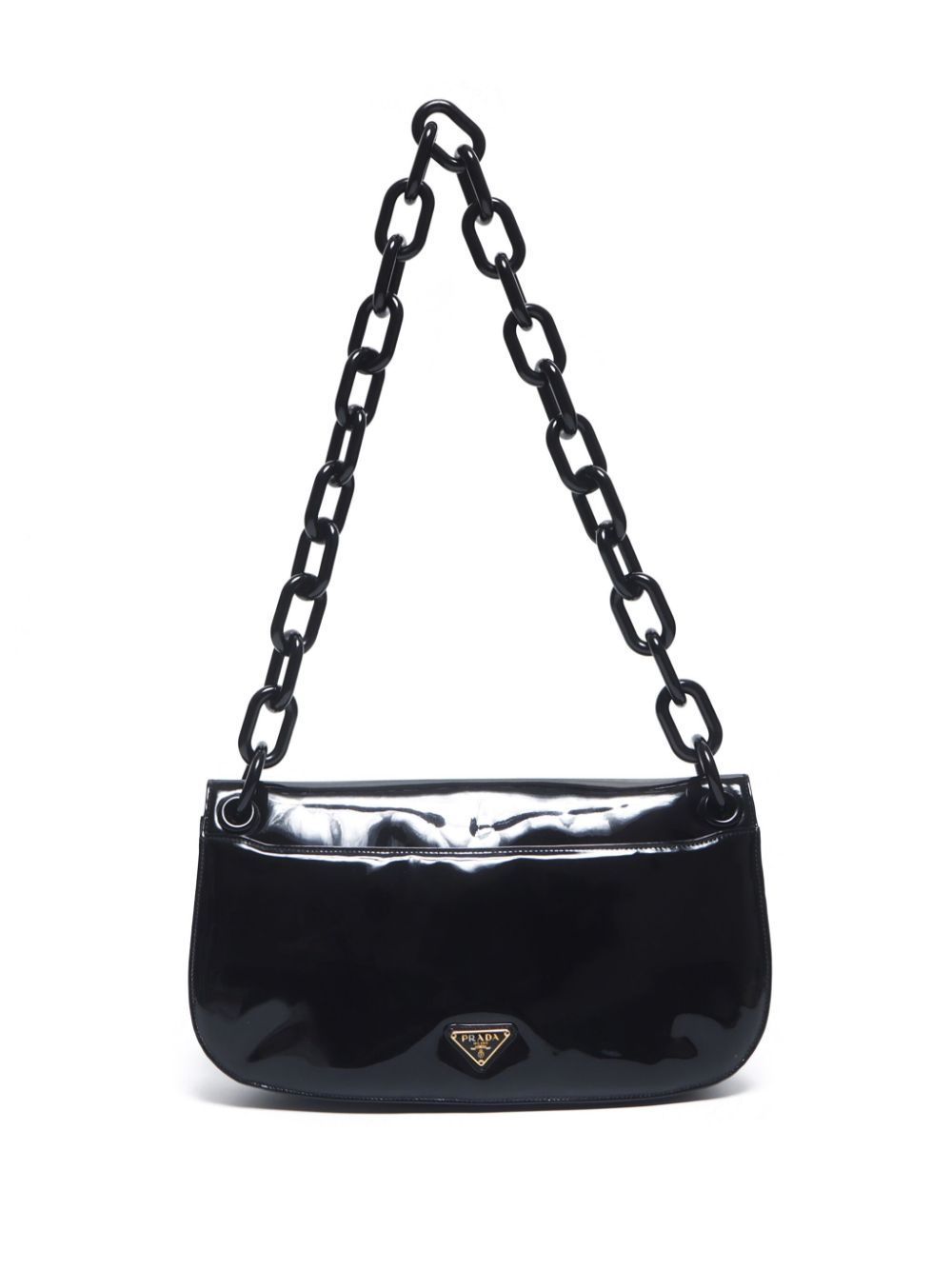 Prada Pre-Owned 2000 triangle-logo shoulder bag - Zwart