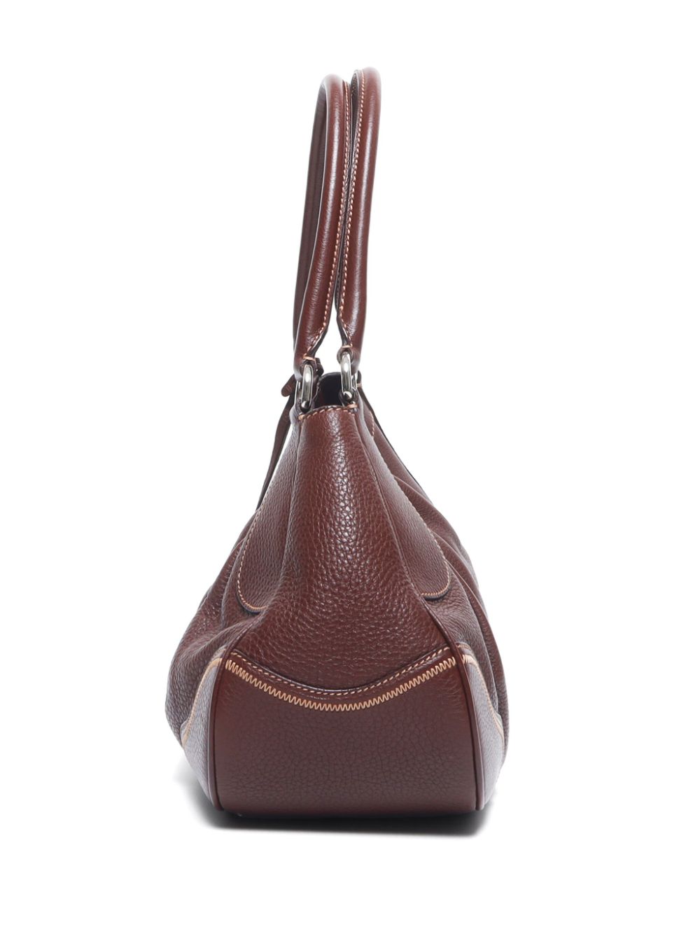 Prada Pre-Owned 2000s Leather Handbag | Brown | FARFETCH