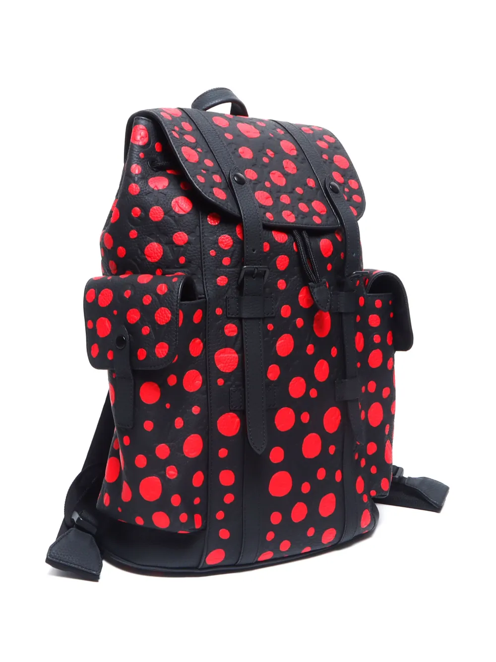 Pre-owned Louis Vuitton × Yayoi Kusama 2000s Christopher Backpack In Black