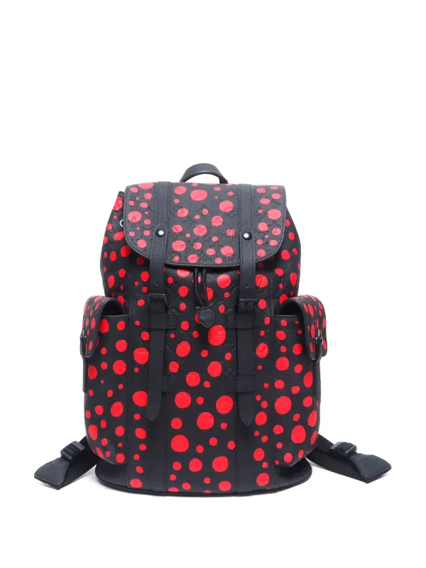 Louis vuitton black and red backpack new arrivals