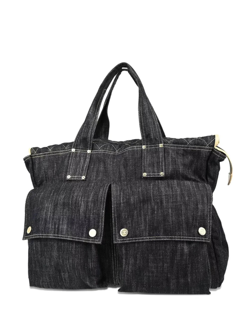 CHANEL Pre-Owned 2006 CC denim tote bag | Blue | Image 1