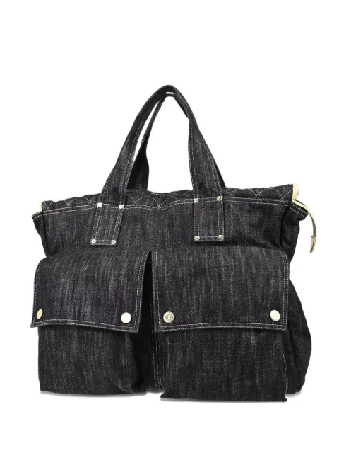 CHANEL Pre-Owned 2006 CC denim tote bag