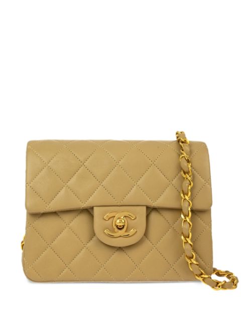 HOT SALE CHANEL 1990 mini Square Flap shoulder bag Women