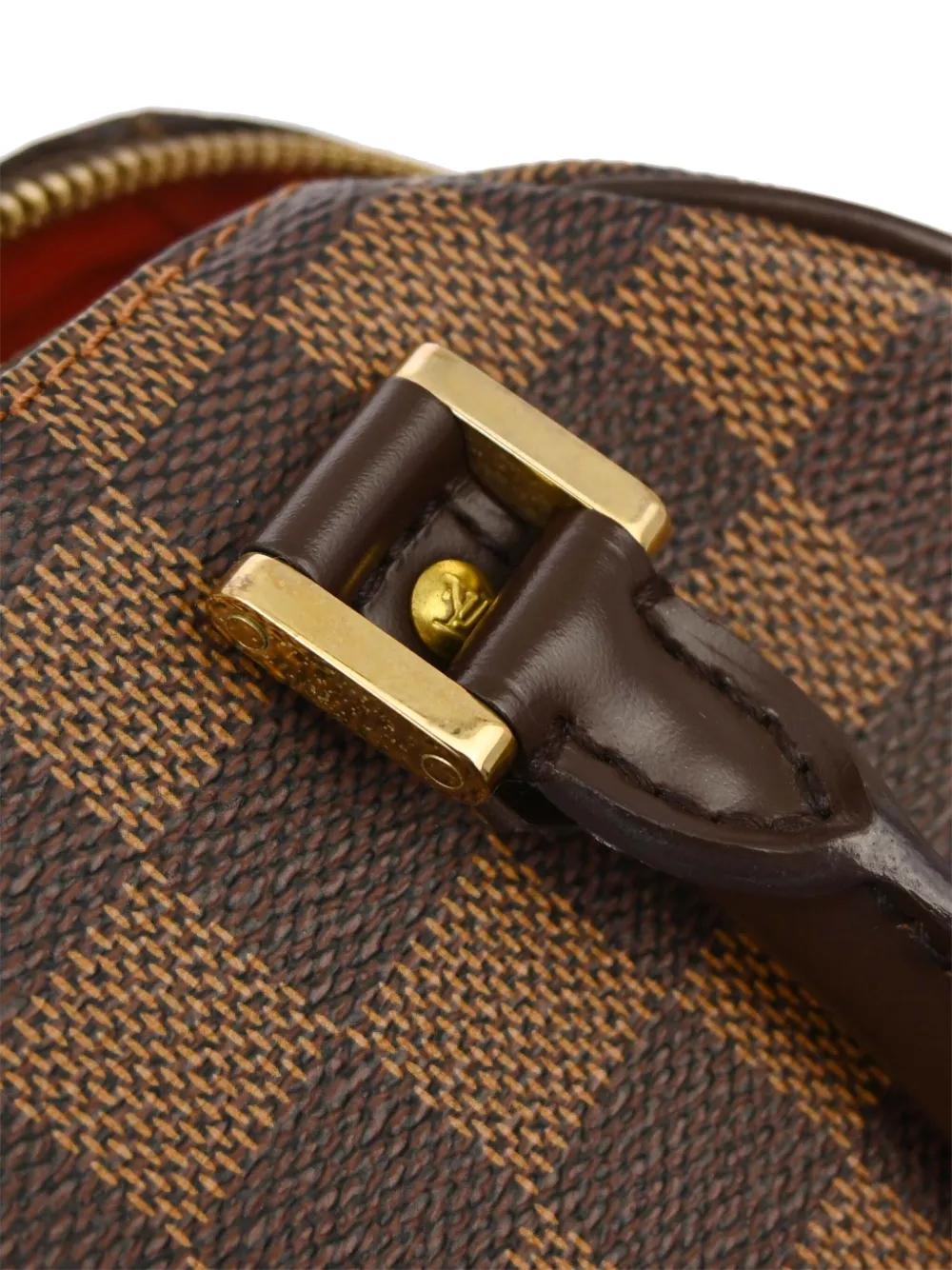 Pre-owned Louis Vuitton 2005 Mini Rivera Handbag In Brown