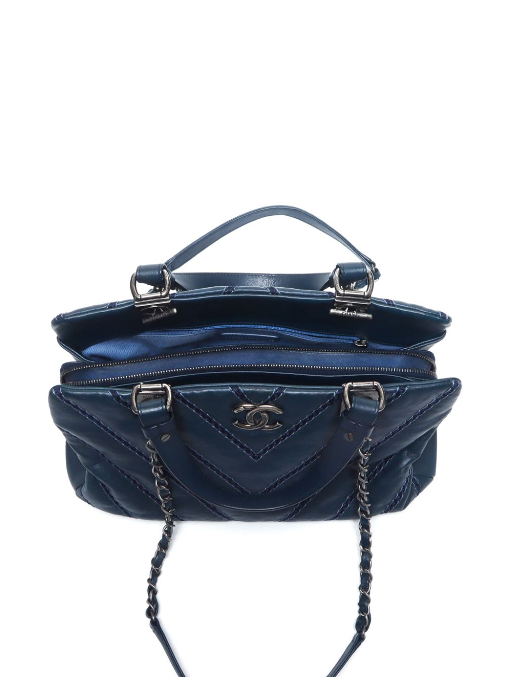 CHANEL 2015 V Stitch two-way handbag Women