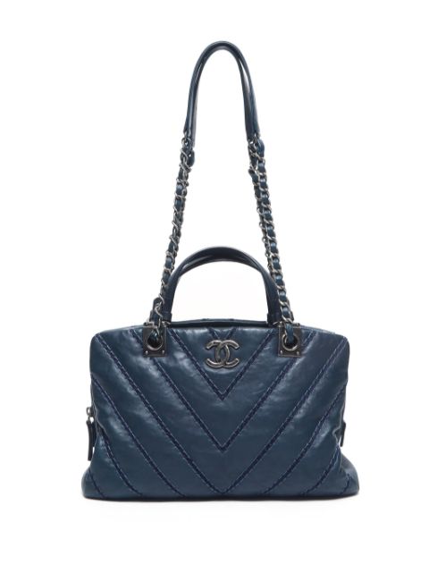 HOT SALE CHANEL 2015 V Stitch two-way handbag Women