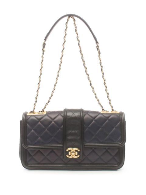 HOT SALE CHANEL 2014-2015 Large Quilted Lambskin Elegant CC Flap shoulder bag Women