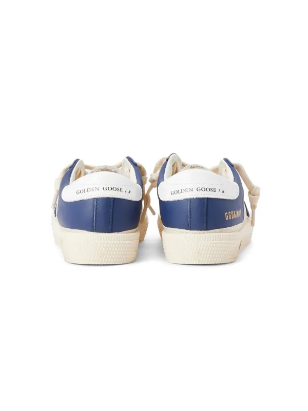 キッズスニーカー Golden Goose May White Low Trainer Golden Goose Kids May Star Sneakers | White | FARFETCH