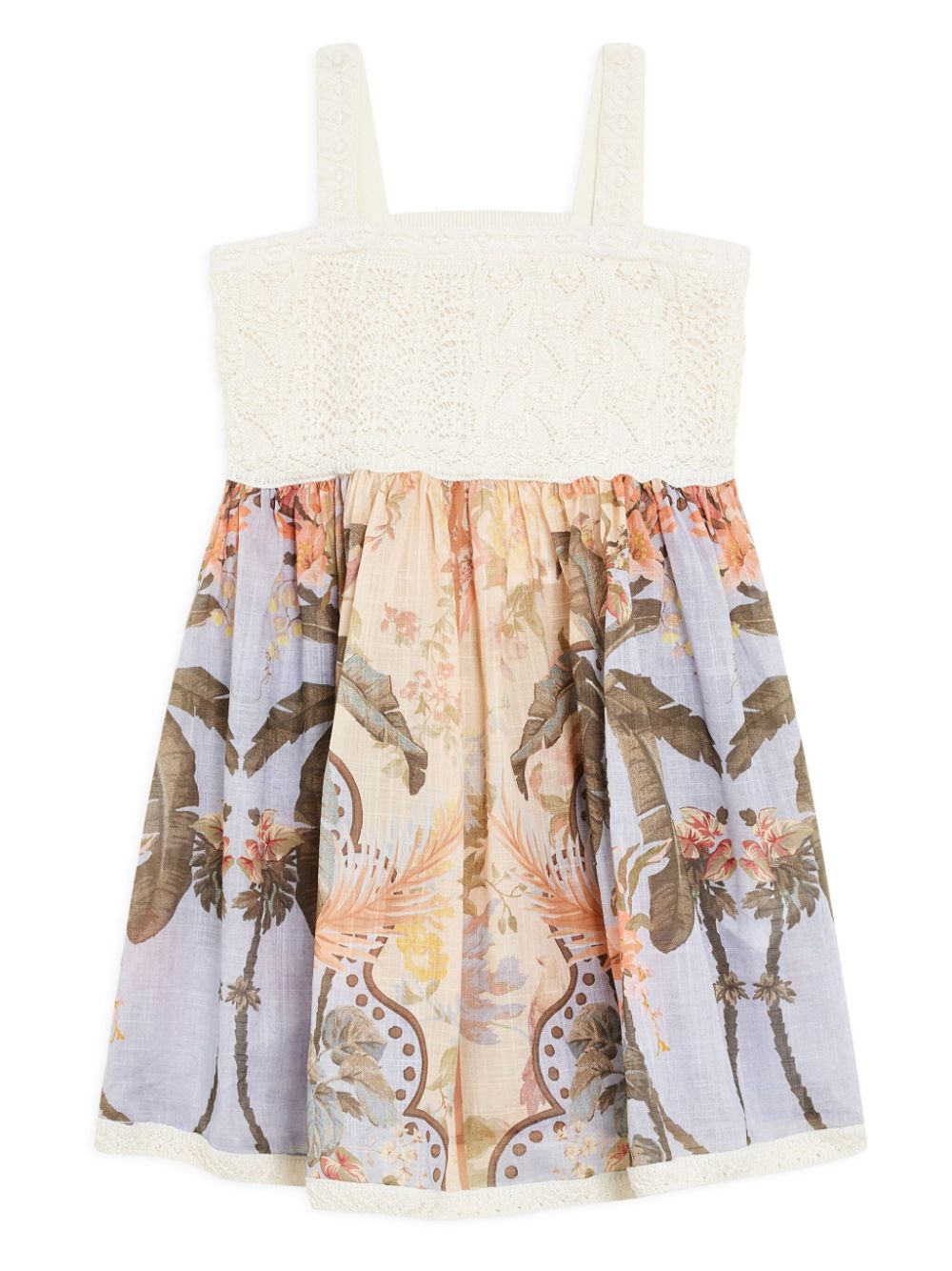 ZIMMERMANN Kids floral-print dress - White