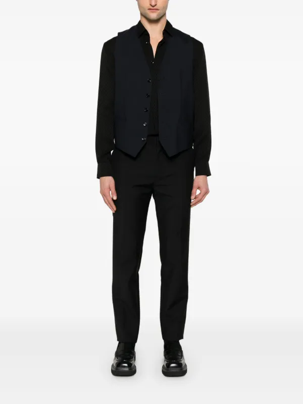 Dolce & Gabbana ベスト Dolce & Gabbana ロゴパッチ ベスト | ブラック | FARFETCH JP
