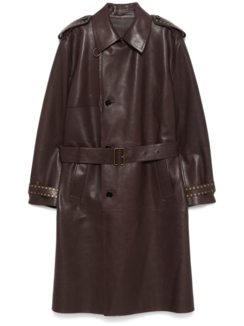 Burberry leather trench coat Men