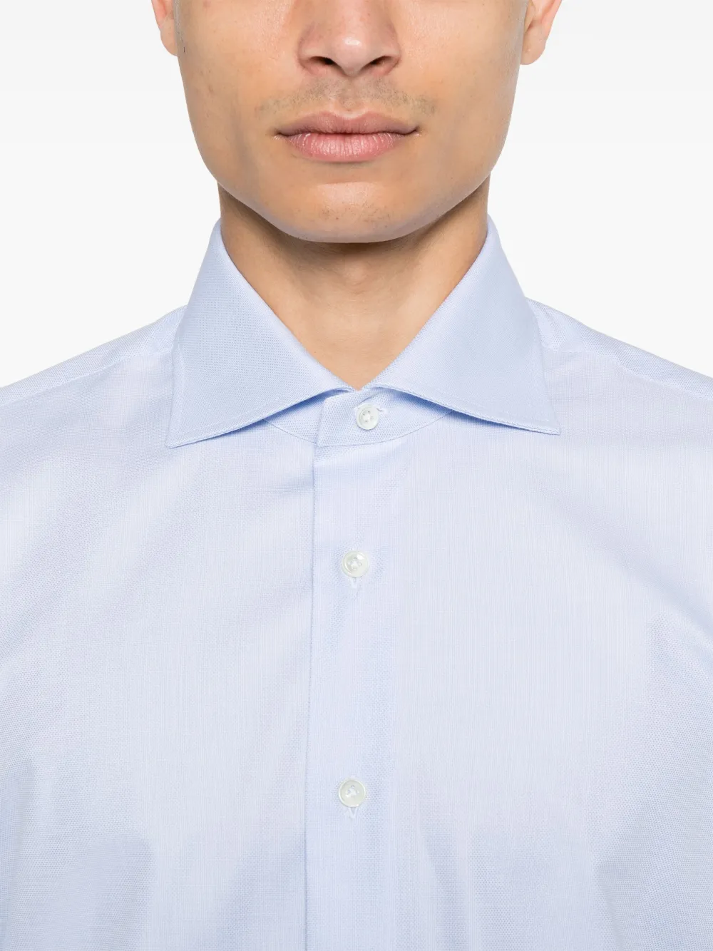 Mazzarelli White Shirts In 蓝色
