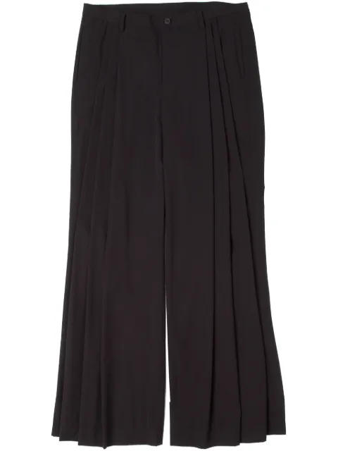 Yoshiokubo pleated wide-leg trousers