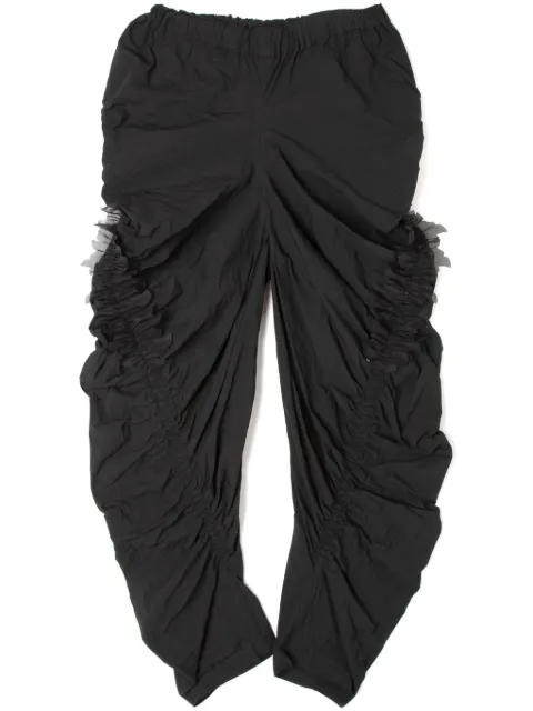 Yoshiokubo fringe-detail gathered trousers