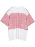 Yoshiokubo Stripe Patch t-shirt - Red