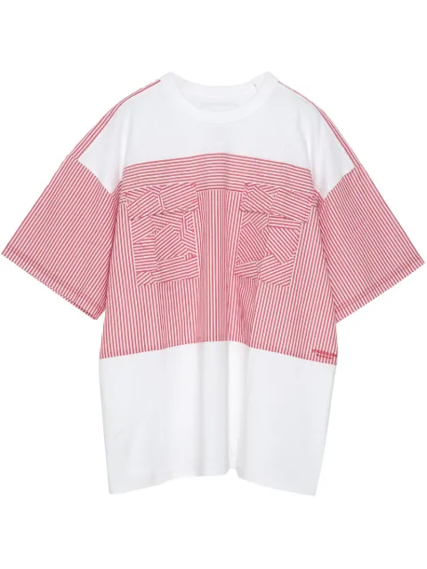 Yoshiokubo Stripe Patch t-shirt 