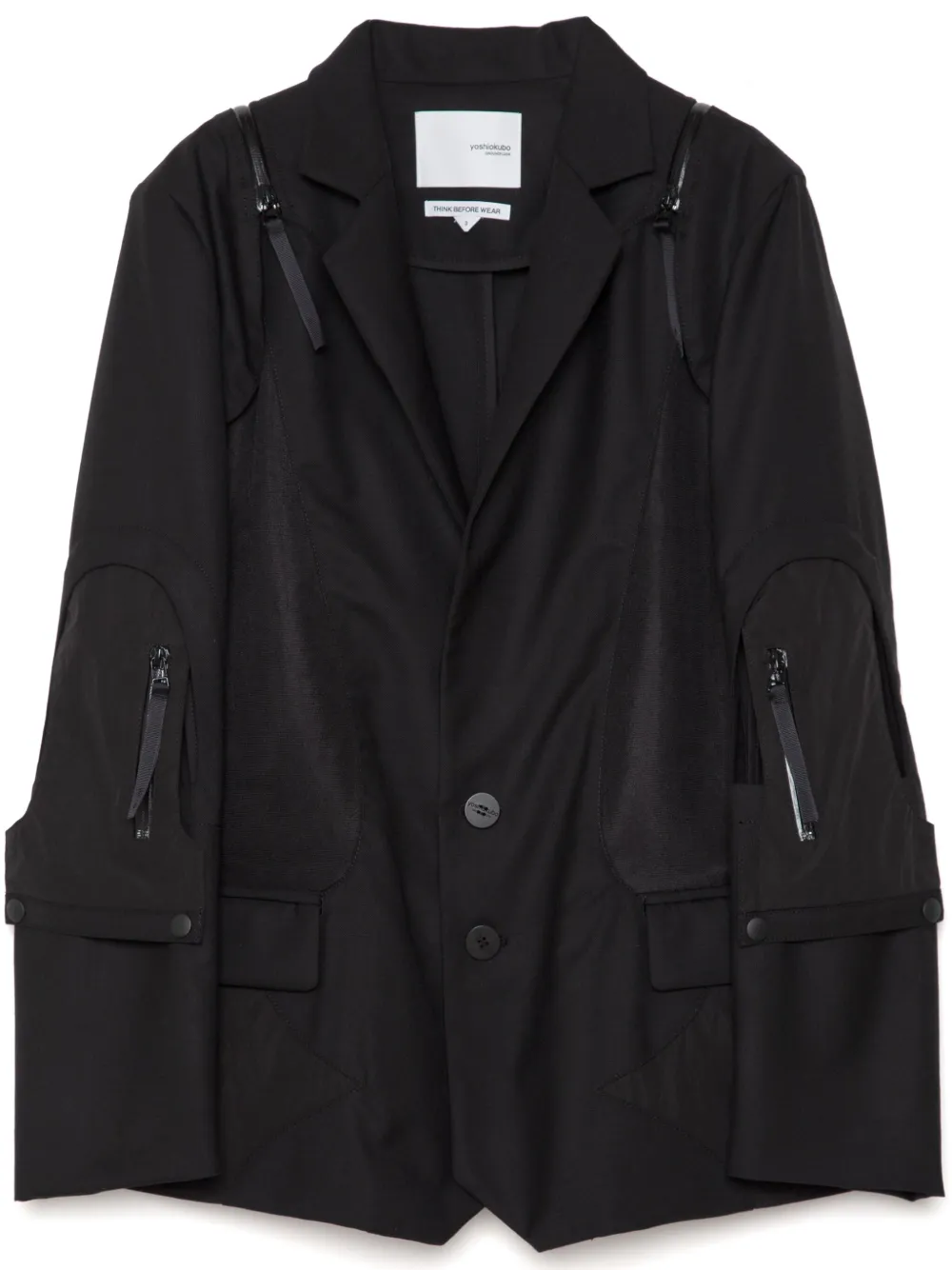 Yoshiokubo Full Armer blazer | Black | Image 1