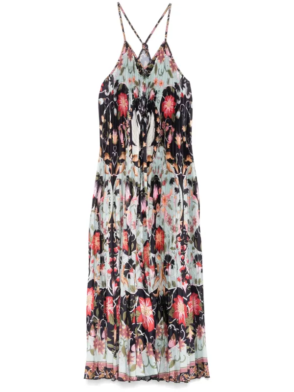 blue midi dress short sleeve Trina Turk Women's Topspin Short-Sleeve Midi Dress in Tsuru size Large
