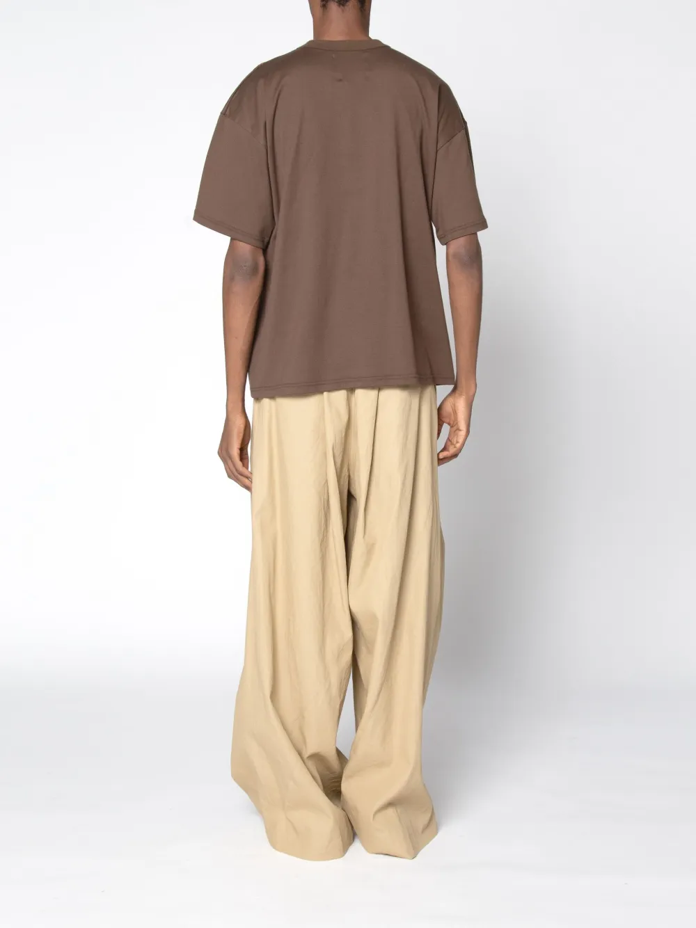 Yoshiokubo Cord Leaf T-shirt In Brown