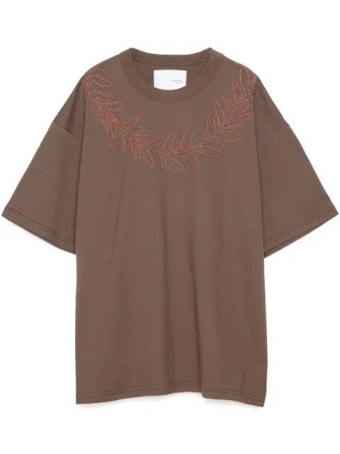 Yoshiokubo Cord Leaf t-shirt 