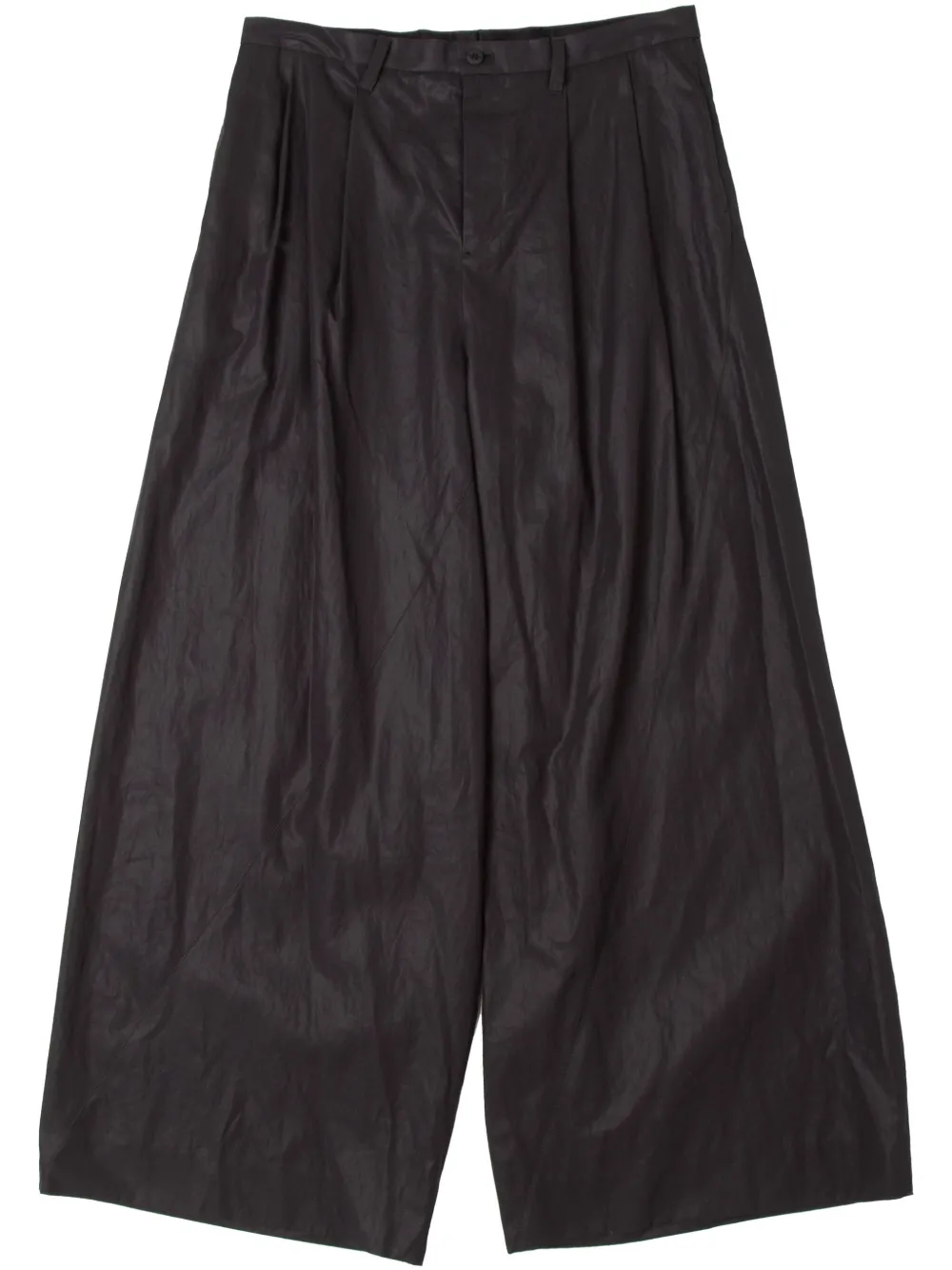 pleated wide-leg trousers