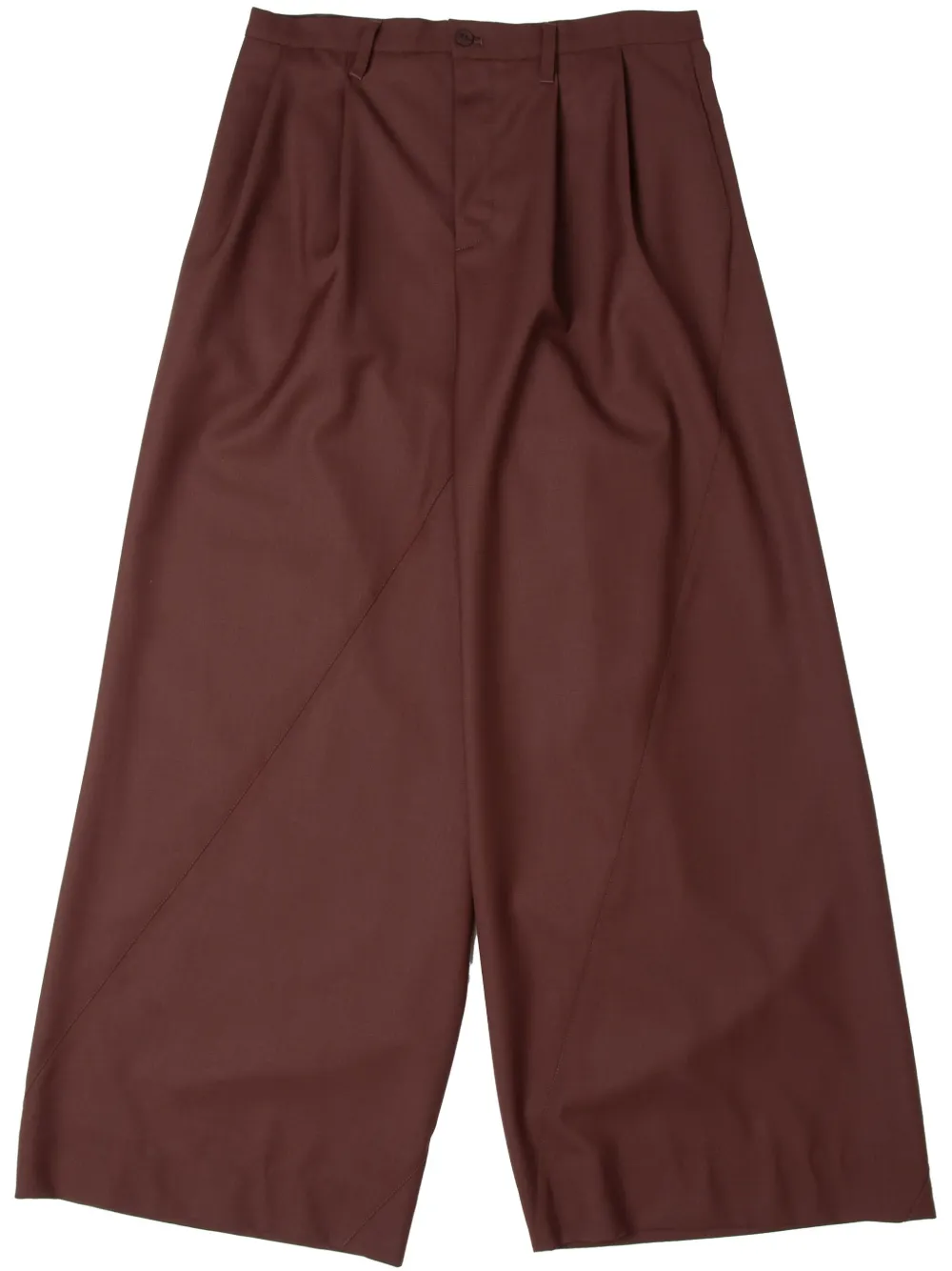 pleated wide-leg trousers