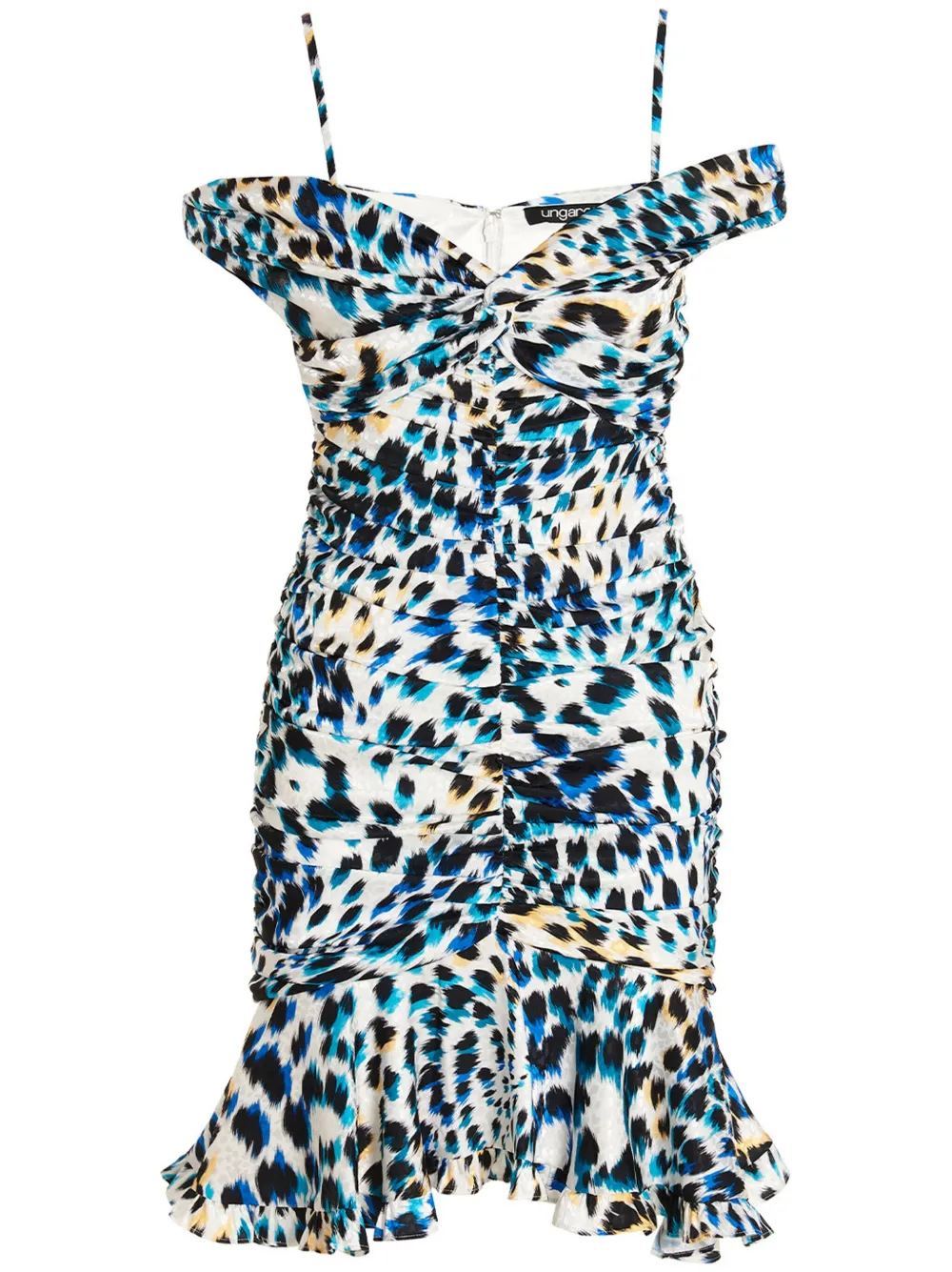 leopard-print mini dress