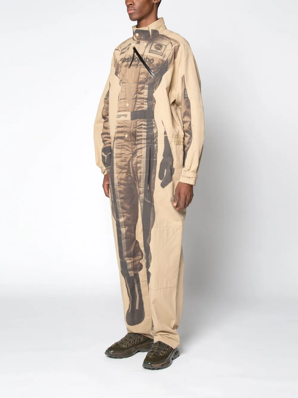 Yoshiokubo Racer Jumpsuit In Neutrals