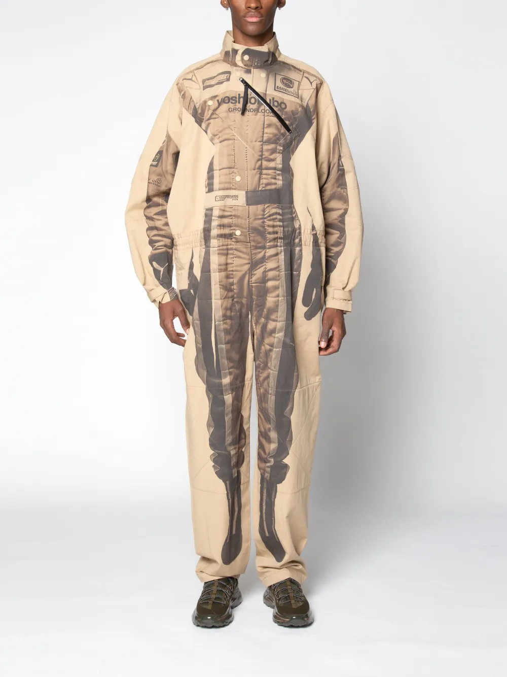 Yoshiokubo Racer Jumpsuit In Neutrals