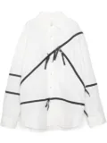 Yoshiokubo Zip Line shirt - White