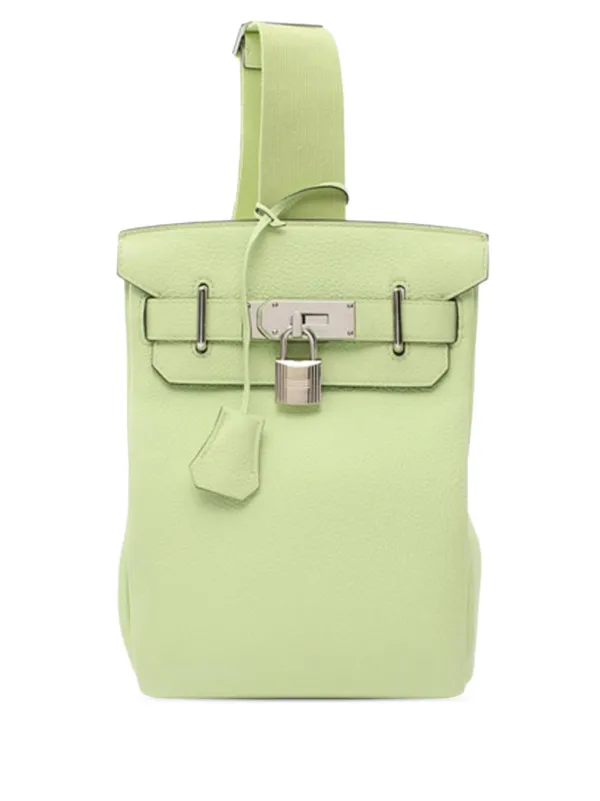 Hermes Pre Owned 2022 Togo Kelly Hac A Dos PM Backpack Green FARFETCH