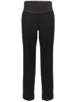 パンツ GUCCI Women Straight Pants 828601XDDA5 Black Gucci Pants for Women | FARFETCH US