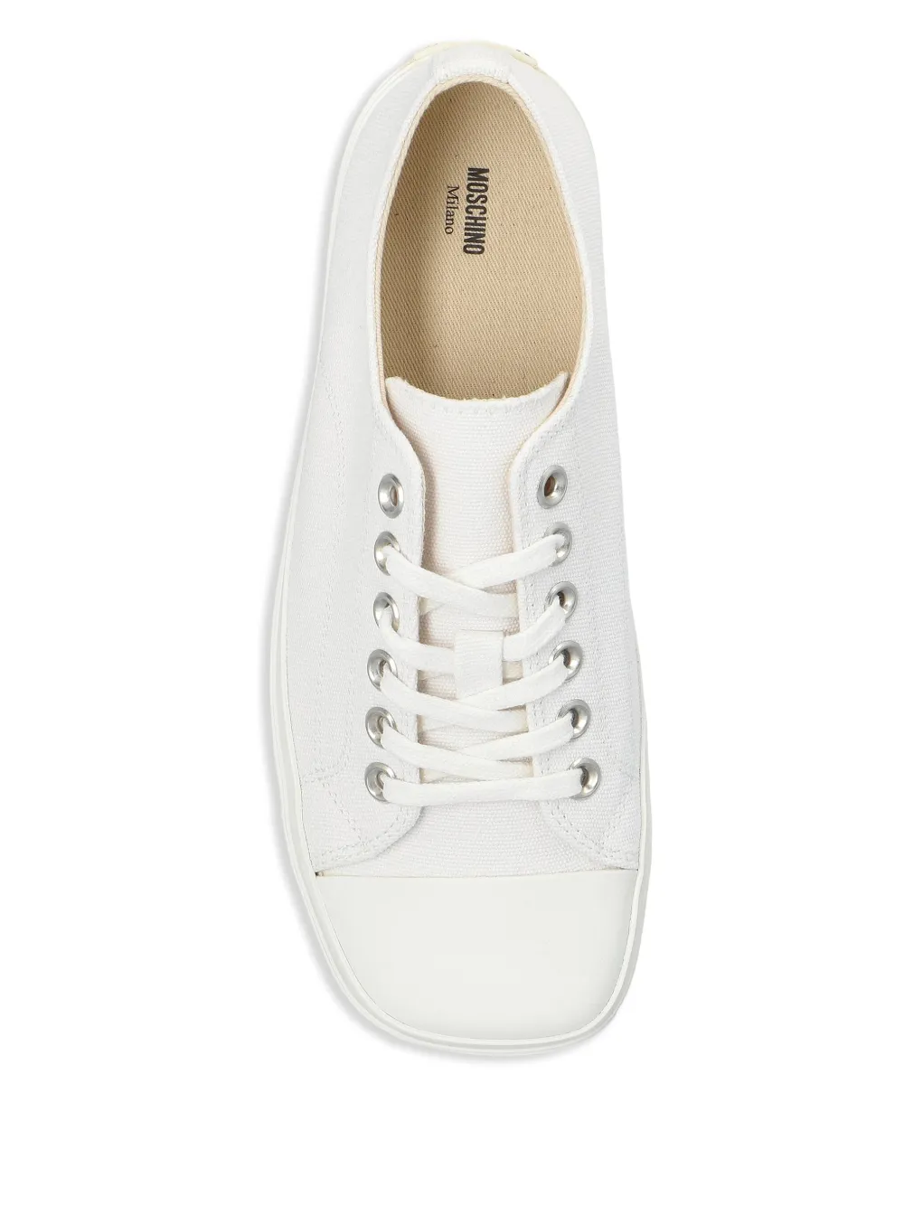 Moschino square-toe sneakers 10A BIANCO