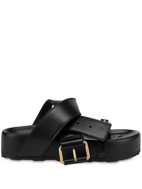 Moschino belted sandals