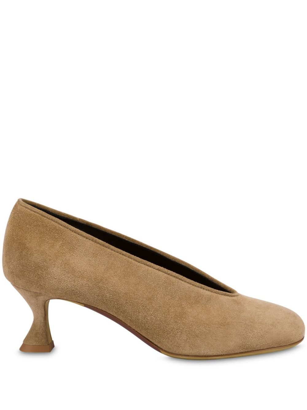 Moschino calf suede pumps Neutrals