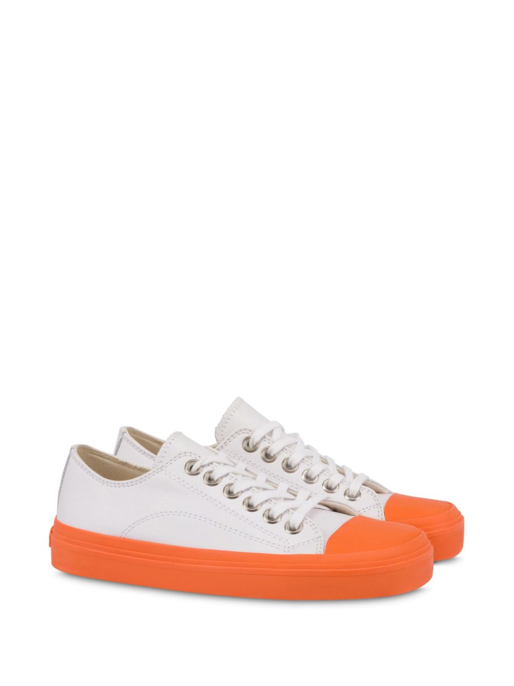 Moschino two-tone sneakers White