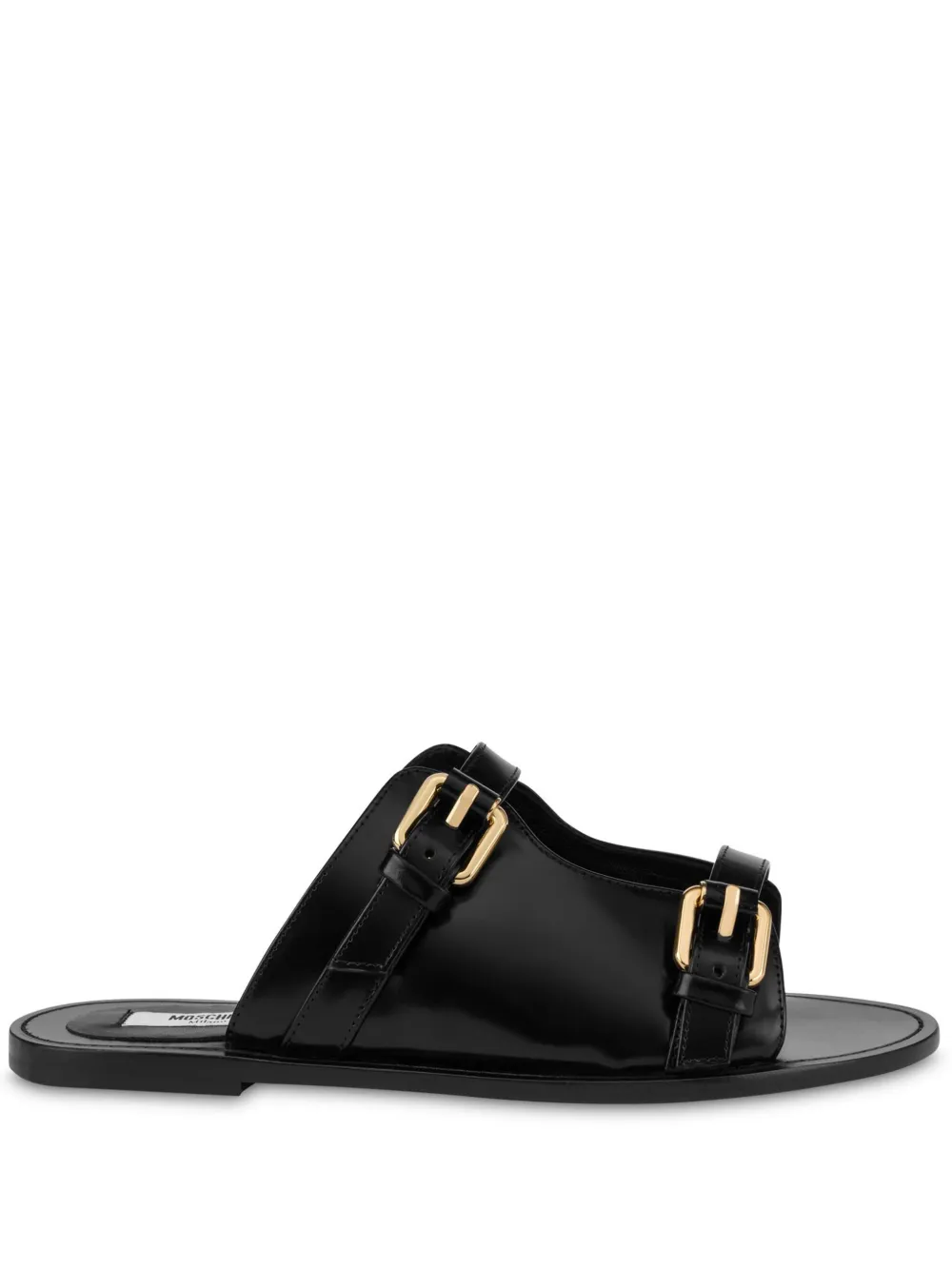 Moschino buckled sandals Black