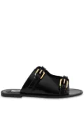 Moschino buckled sandals - Black