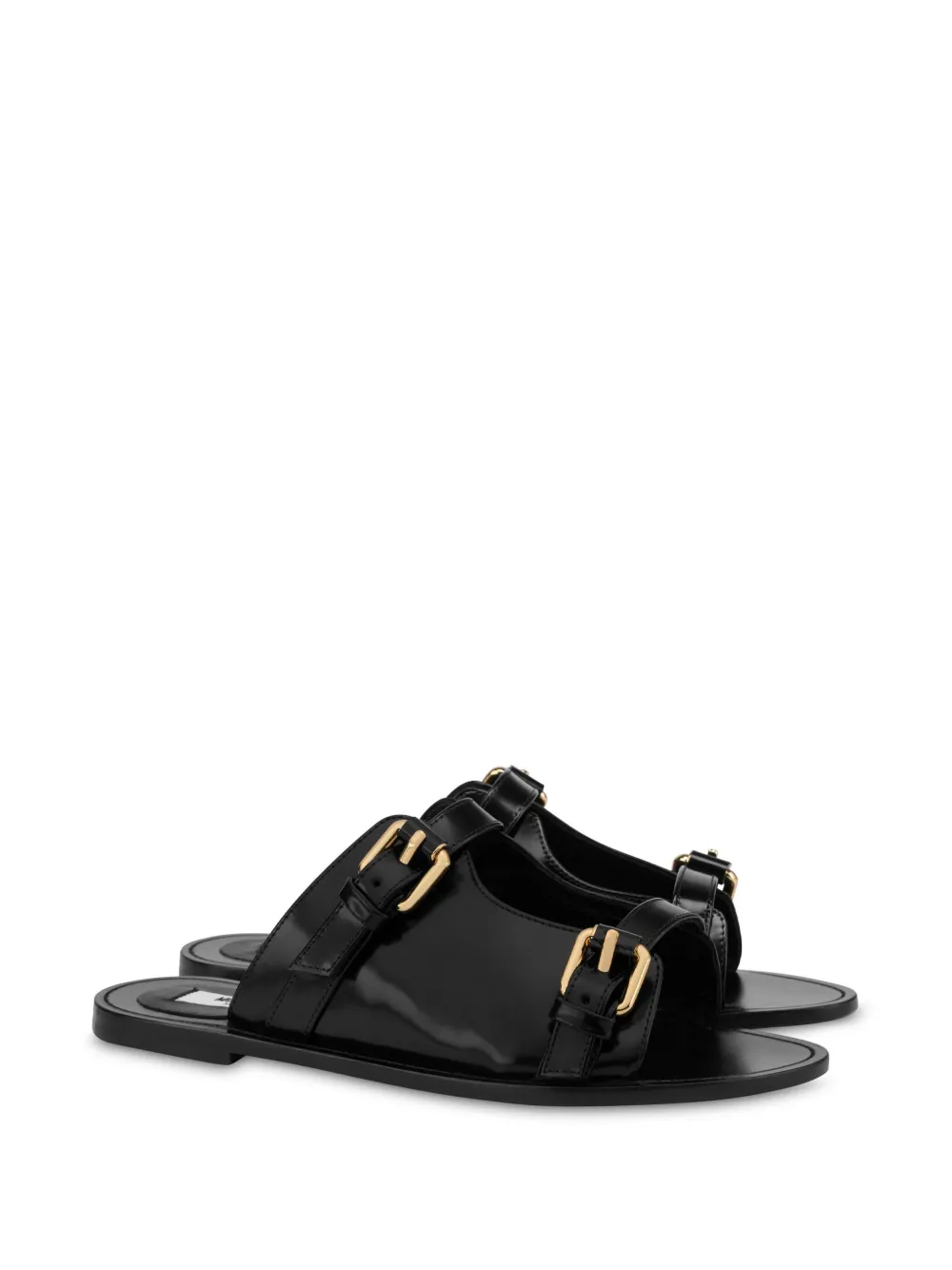 Moschino Sandalen met gesp - Zwart