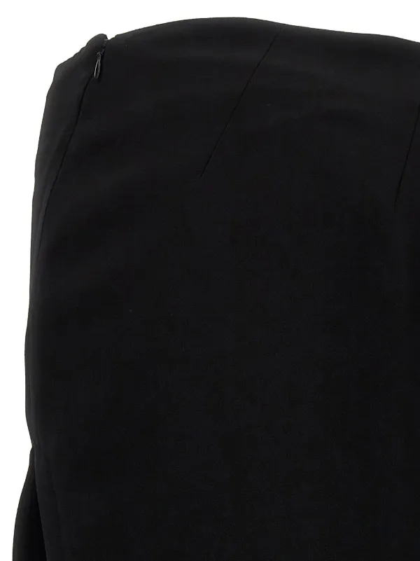 【関税込み】ann demeulemeester 'Janita' skirt Ann Demeulemeester Janita X-Long Asymmetric Skirt With Deep