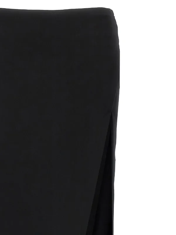 スカート ANN DEMEULEMEESTER 'Janita' skirt Black Ann Demeulemeester Janita Midi Skirt | Black | FARFETCH BN