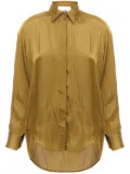 Nude satin shirt - Gold