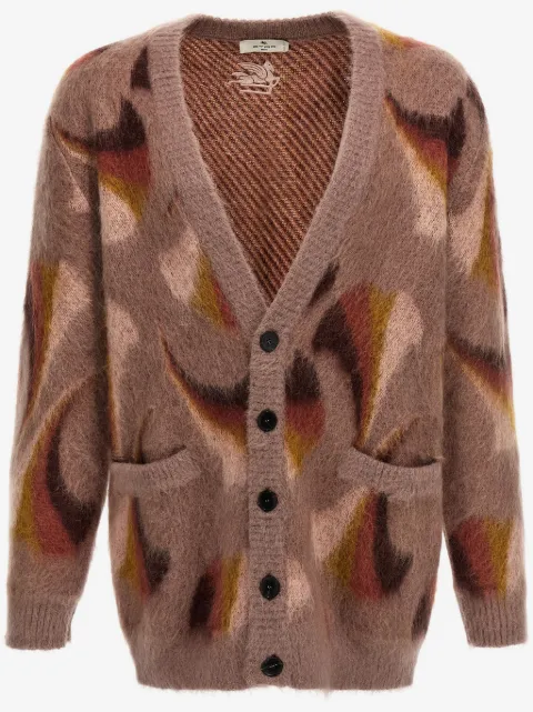 ETRO cardigan à motif cachemire