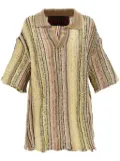 VITELLI jacquard polo shirt - Neutrals