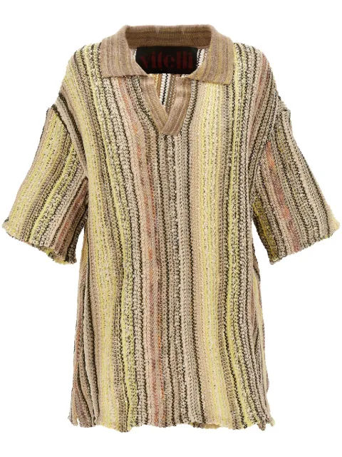 VITELLI jacquard polo shirt