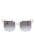 Versace Eyewear oversize-frame sunglasses - White