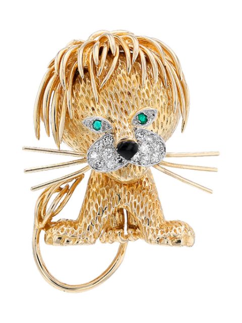 Van Cleef & Arpels 1960s Lion Ebouriffé brooch